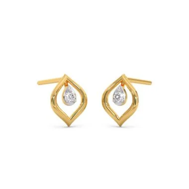 Elegant Diamond Stud Earrings